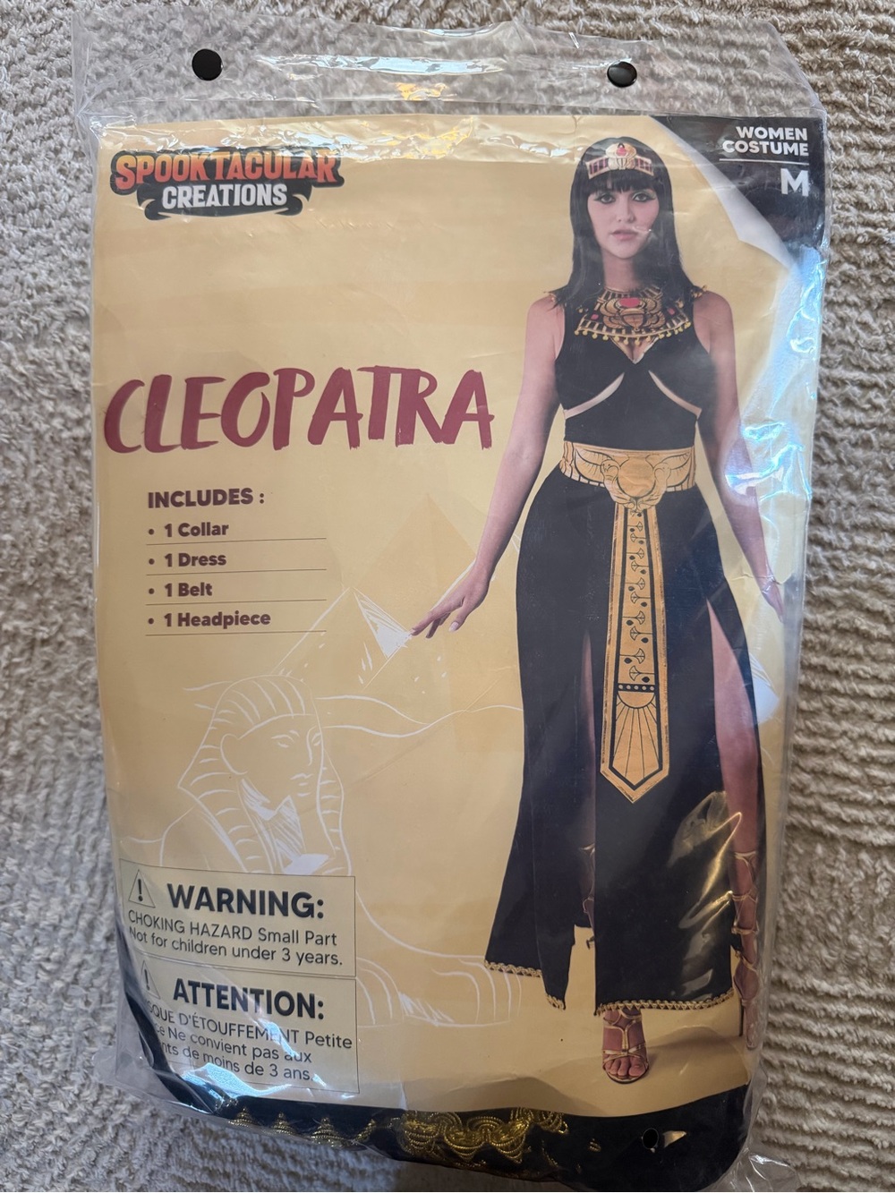 Cleopatra Women’s Costume in Black & Gold